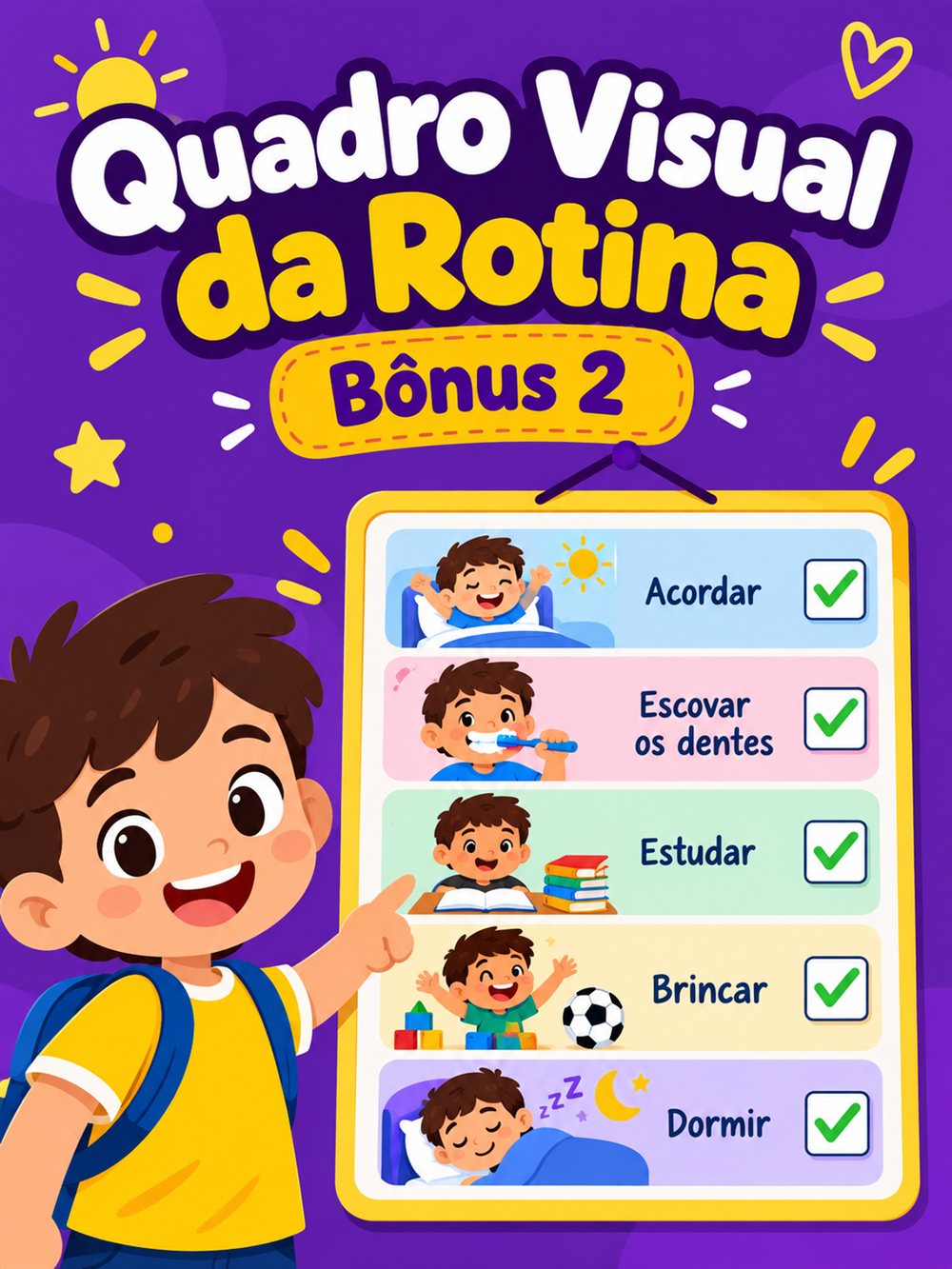 Bônus 2: Quadro Visual da Rotina